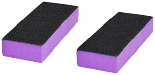 2 Pack Buffer Block Nail File 100/180 Grit Black