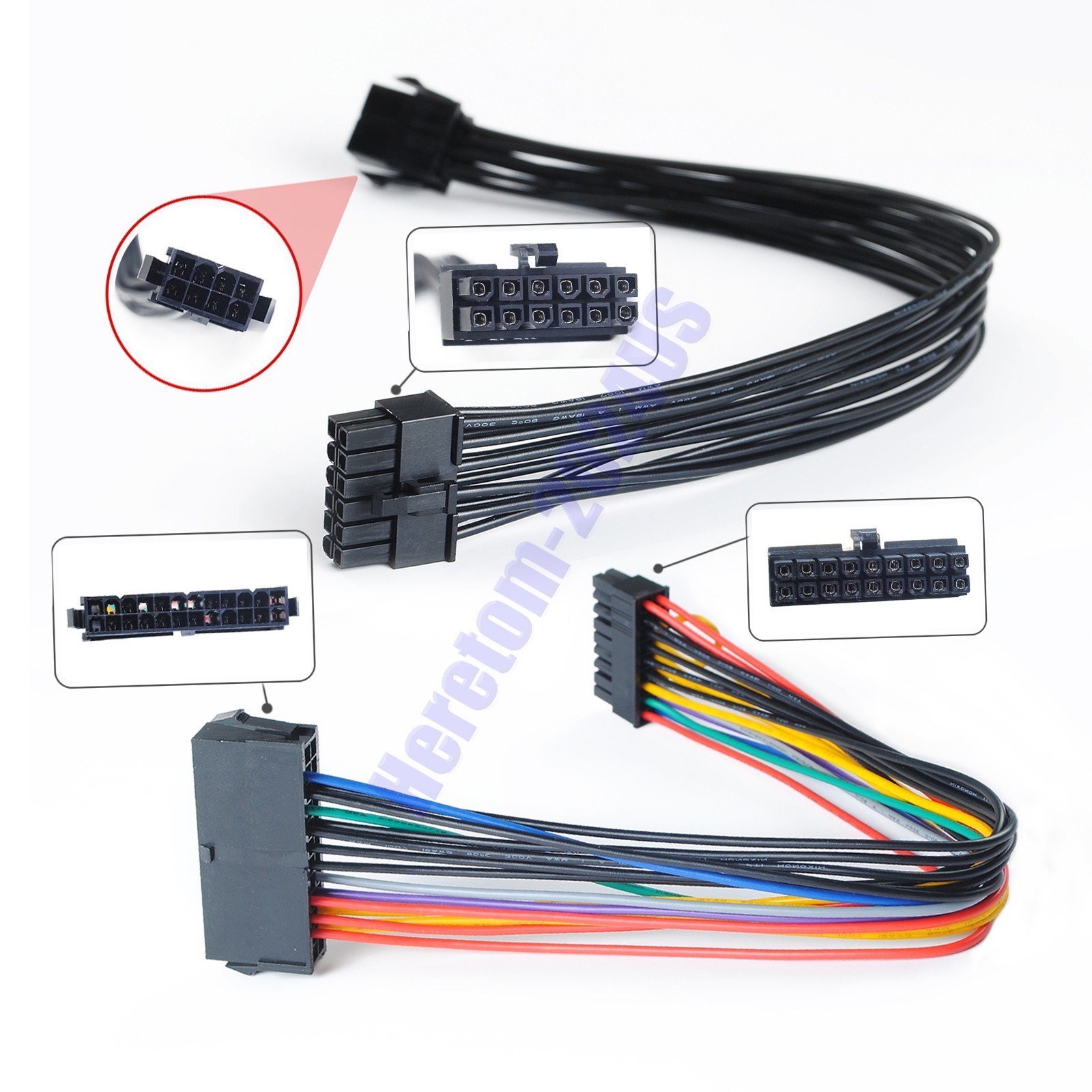 NEW For HP Z440 Server ATX 24Pin to 18P+8pin to 12pin Adapter Power Supply Cable