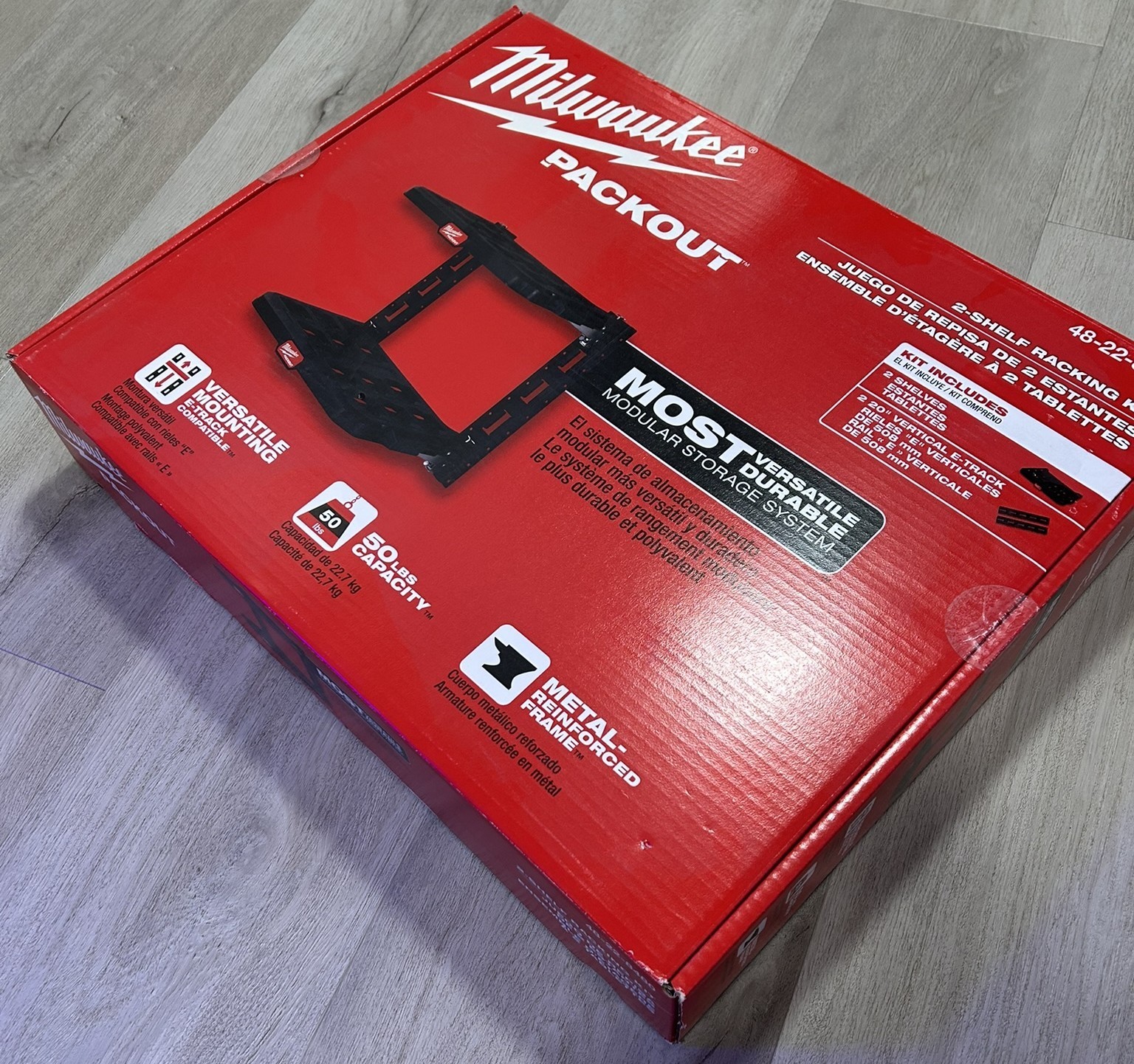 Milwaukee  |  Packout  |  2-Shelf Racking Kit  |  48-22-8480  |  New