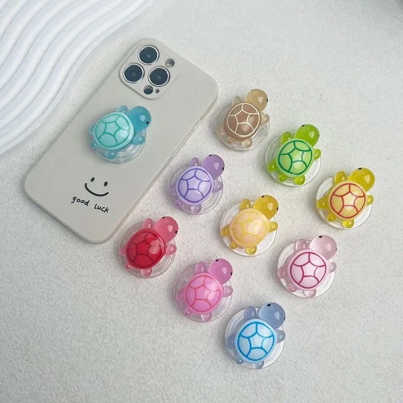 Cute Luminous Turtle Phone Grip Holder Stand for iPhone Samsung Grip Tok US*