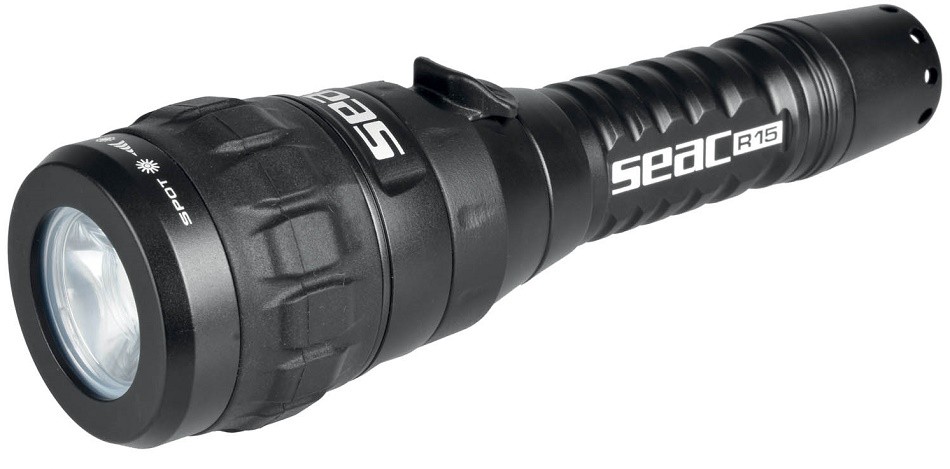 SEAC R15 FLASHLIGHT BLACK COLOR 1 RECHARGEABLE LED (ADJUSTABLE BEAM)