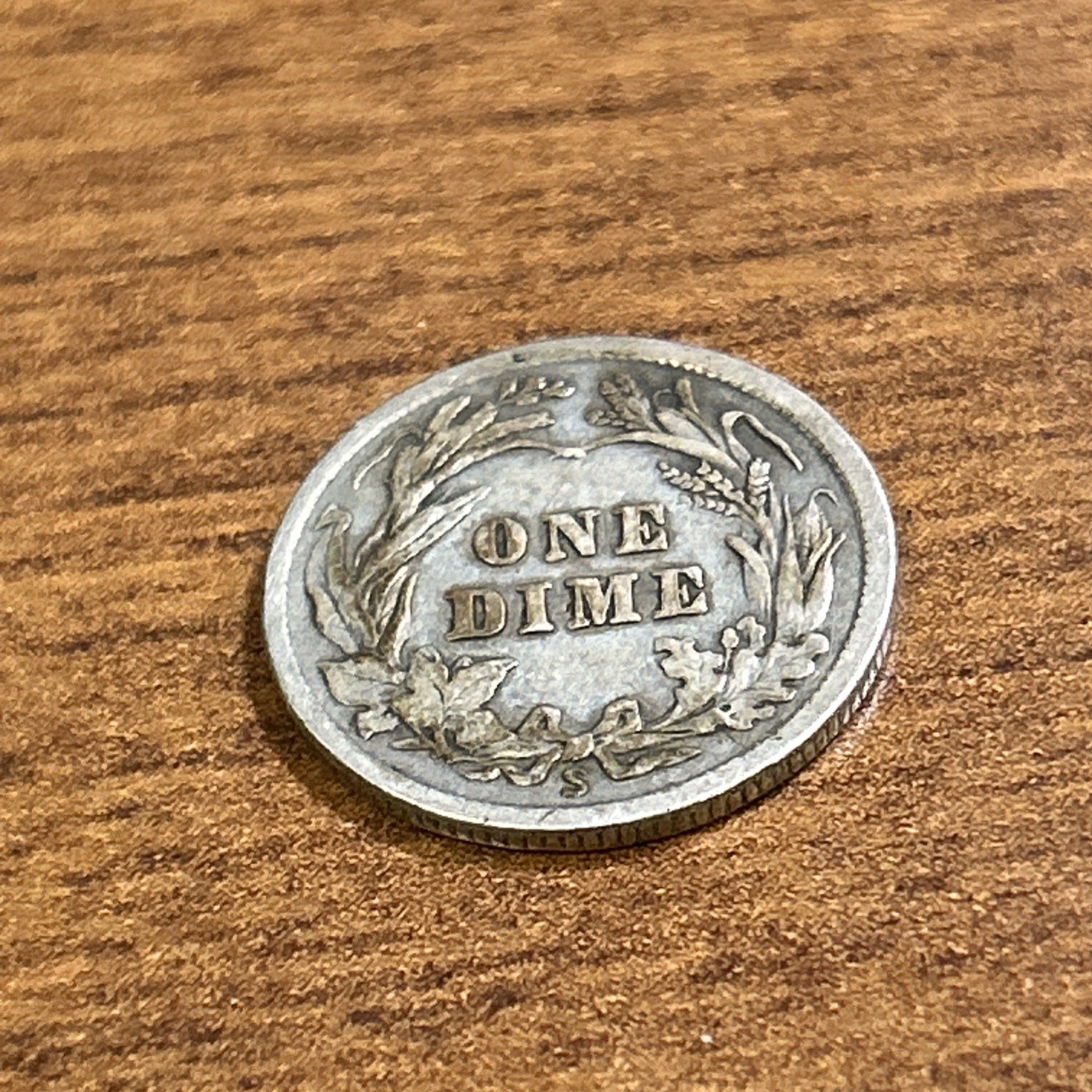1913-S Barber Silver Dime VF