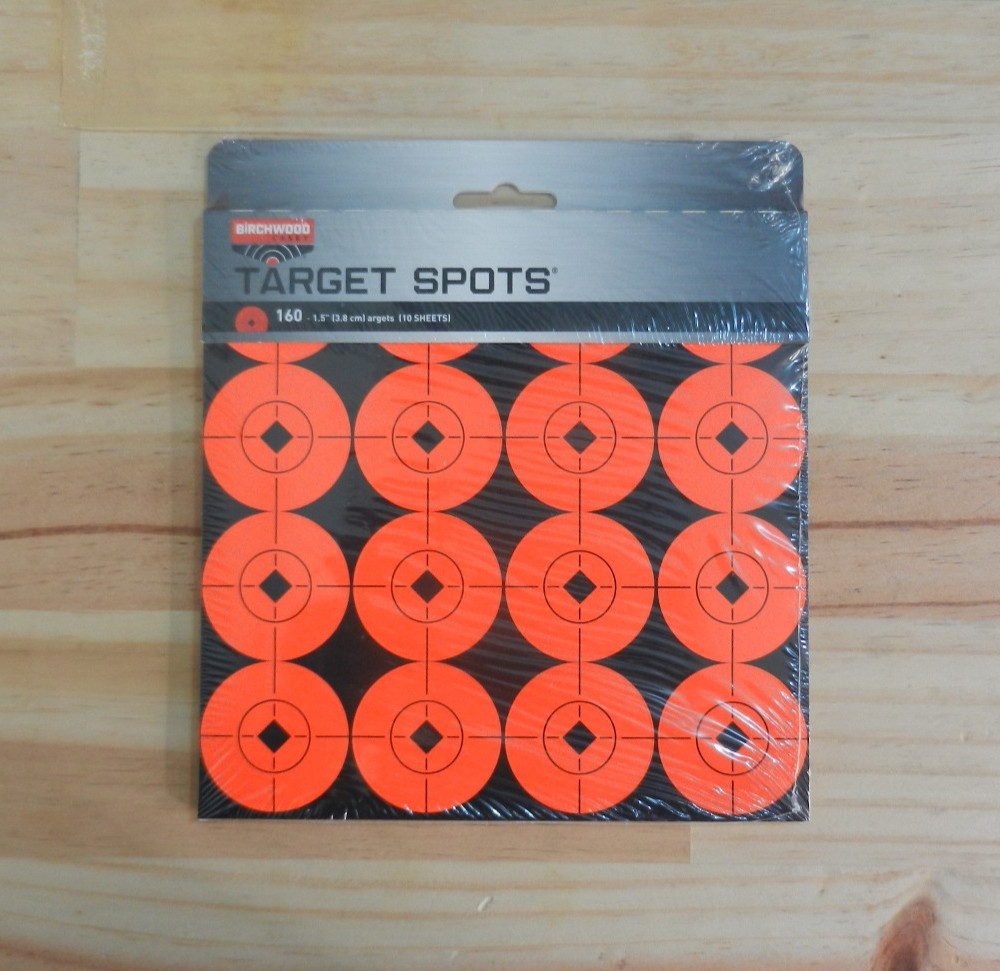 Birchwood Casey; Orange Target Spots; 1.5" Dots, 160 Pack;  33904