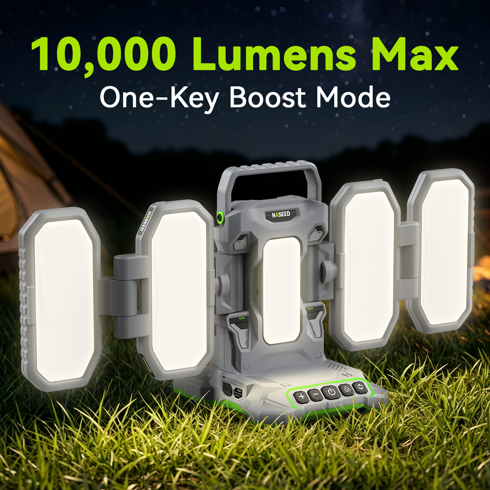 10000LM LED Work Light Foldable Magnetic For Milwaukee 18V Battery for Workshop