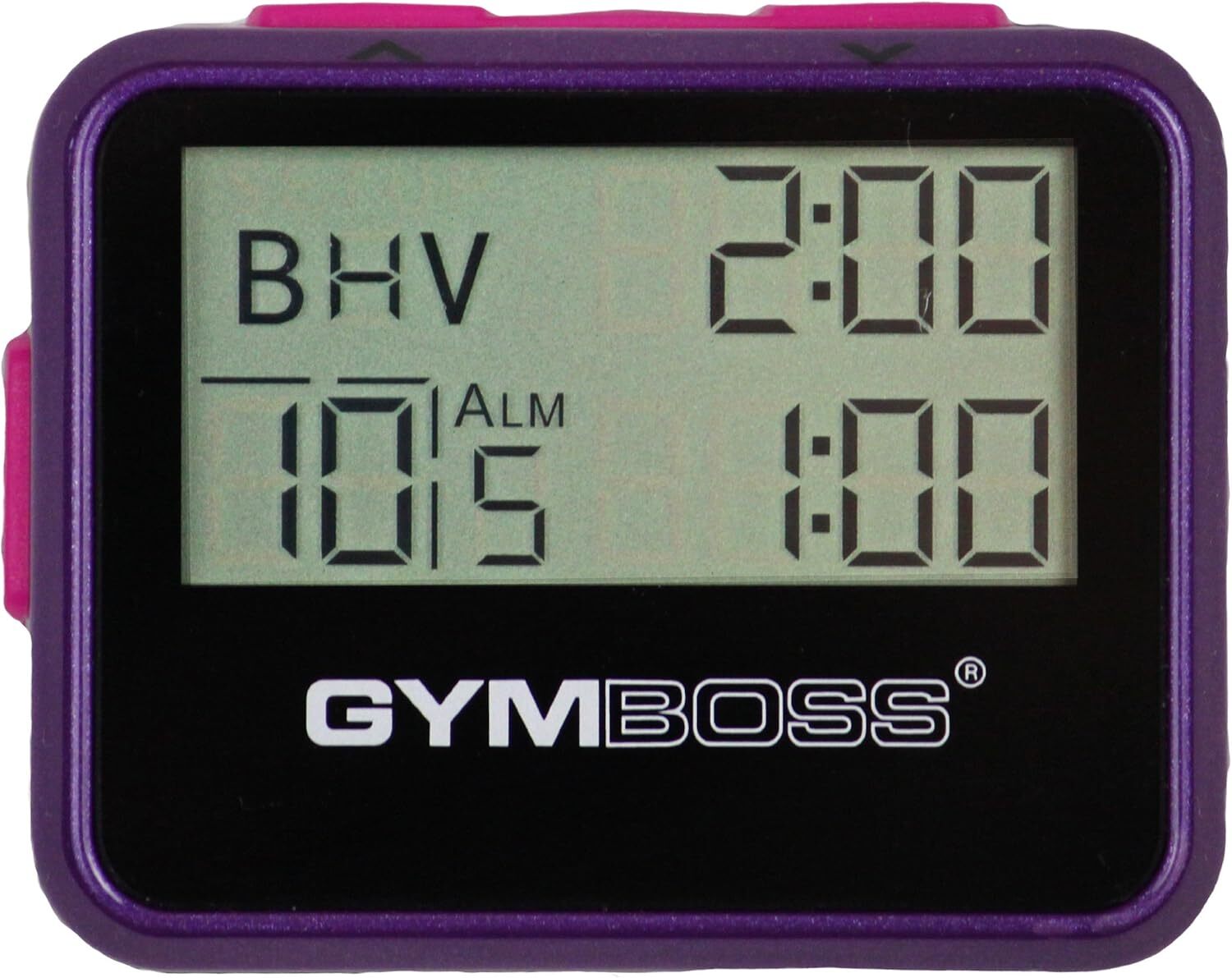 Gymboss Interval Timer And Stopwatch Compact Dual Interval Timer In Violet Pink