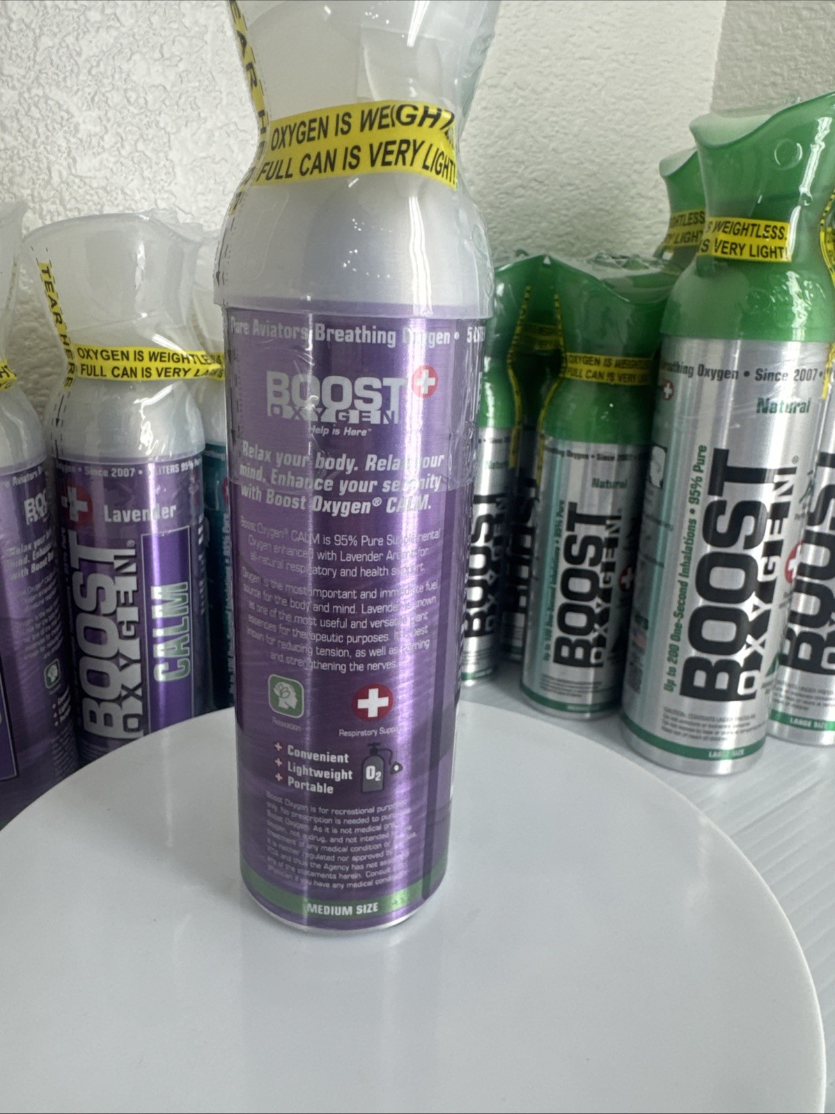Boost Oxygen Energy Calm Lavender 5 Liter Canister Respiratory