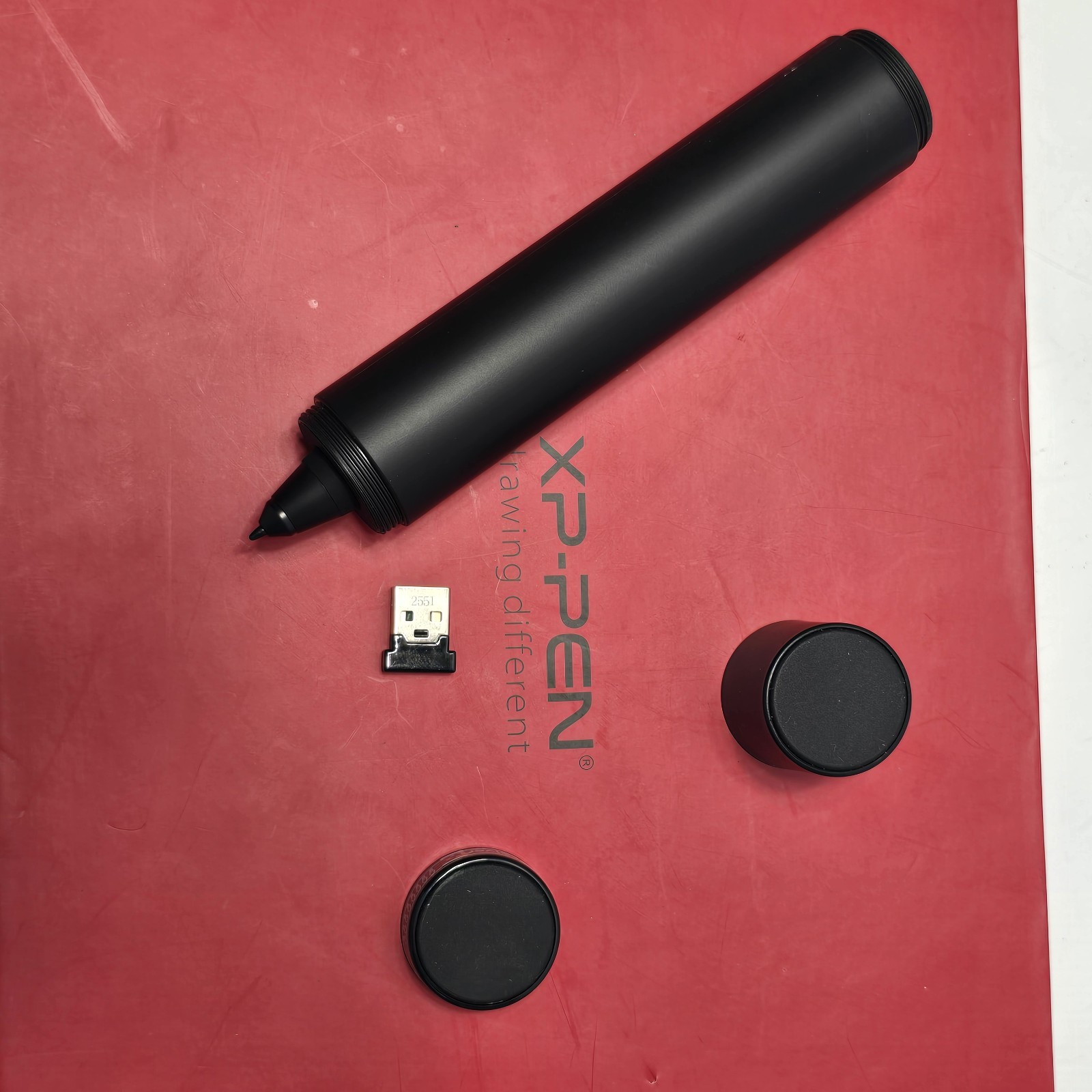 XP-PEN Deco 03 Wireless Graphics Drawing Tablet Tested As-Is Missing Dial Knob .