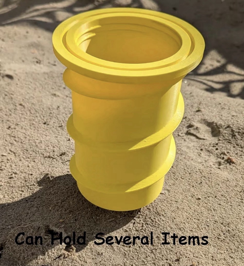 Beach Sand Vault Screw  Coastal Cache Keep safe&dry Summer Vacation