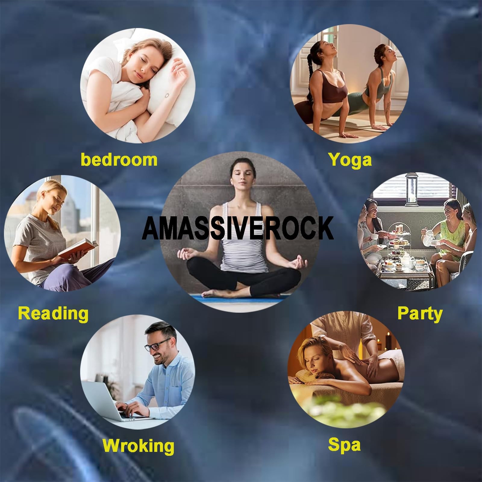 AMASSIVEROCK Lavender Incense Cones (60 Cones) Backflow 1 Pack