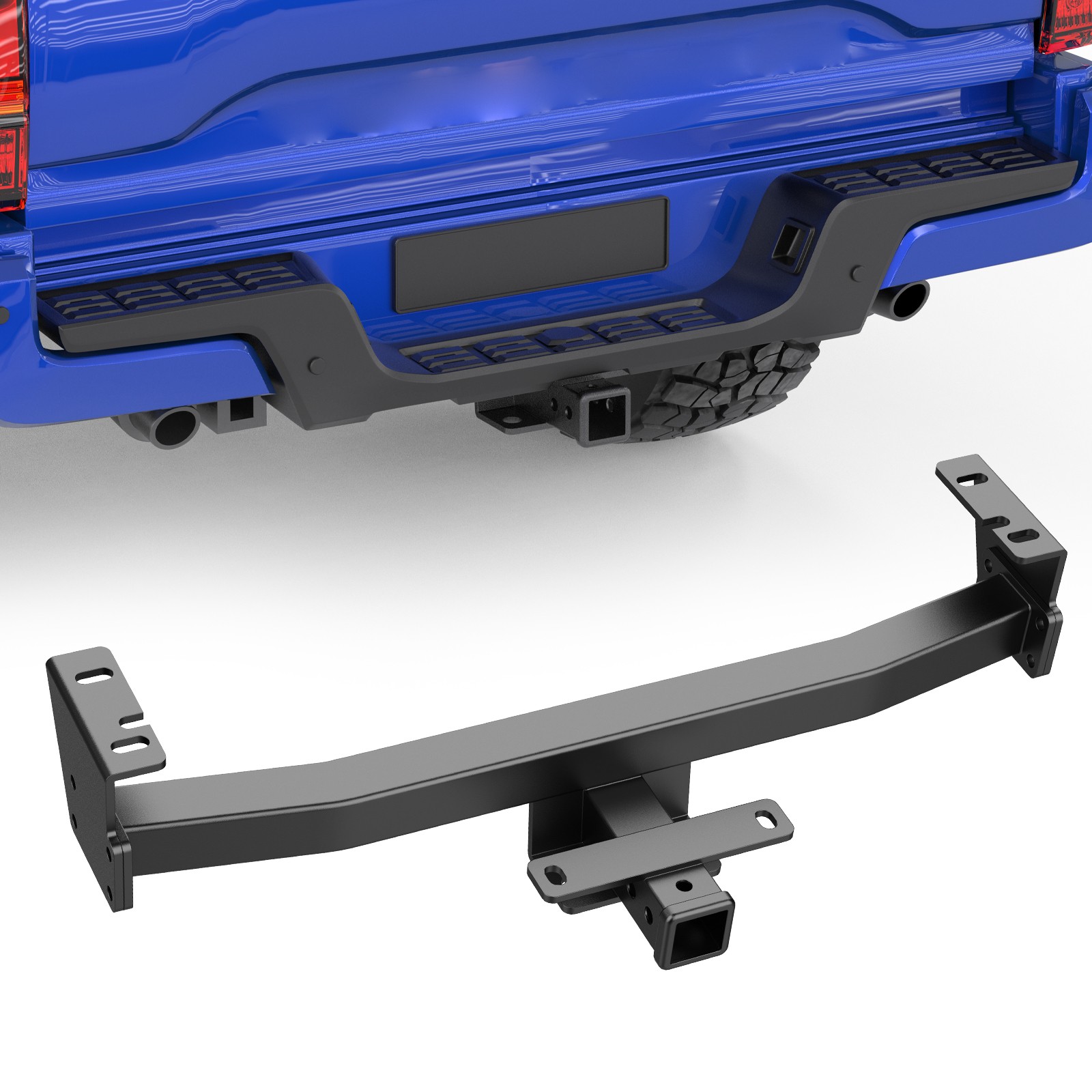 2 Inch Trailer Hitch Rear Tow Receiver Class 3 For Toyota Tacoma 2016-2023