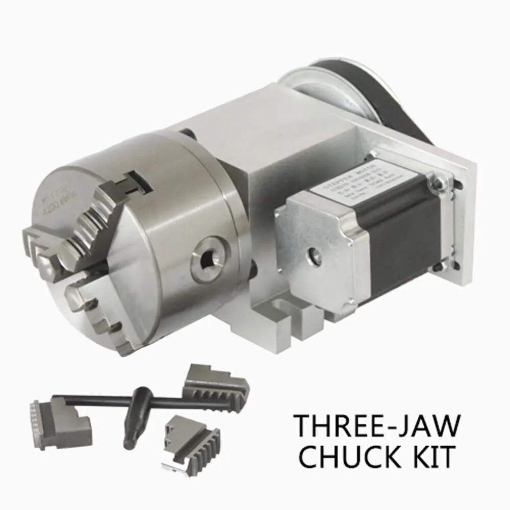 4th Axis for Engraving Machines, A-Axis, Rotation Axis, CNC Indexing Head