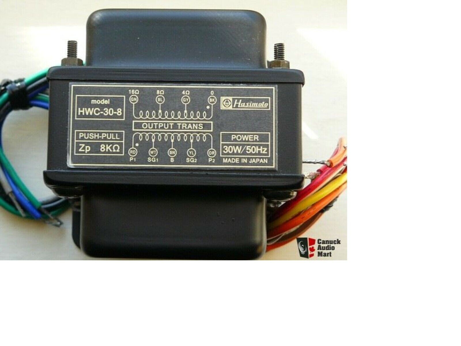 Hashimoto HWC-30-8 2-Pack Set Output Trans 30W Push-Pull Carefully Packaged