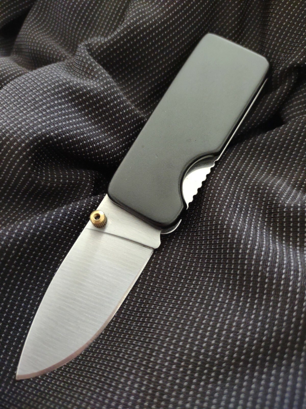 Rite-Edge Black Money Clip Folding Locking Pocket Knife - Same Day Shipping!