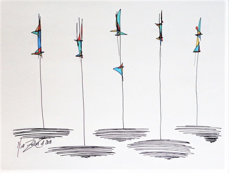 Matt Zedler Original | Drawing  | #B200 | 1 of 1 | 9 x 12" | Ink on Paper | $300