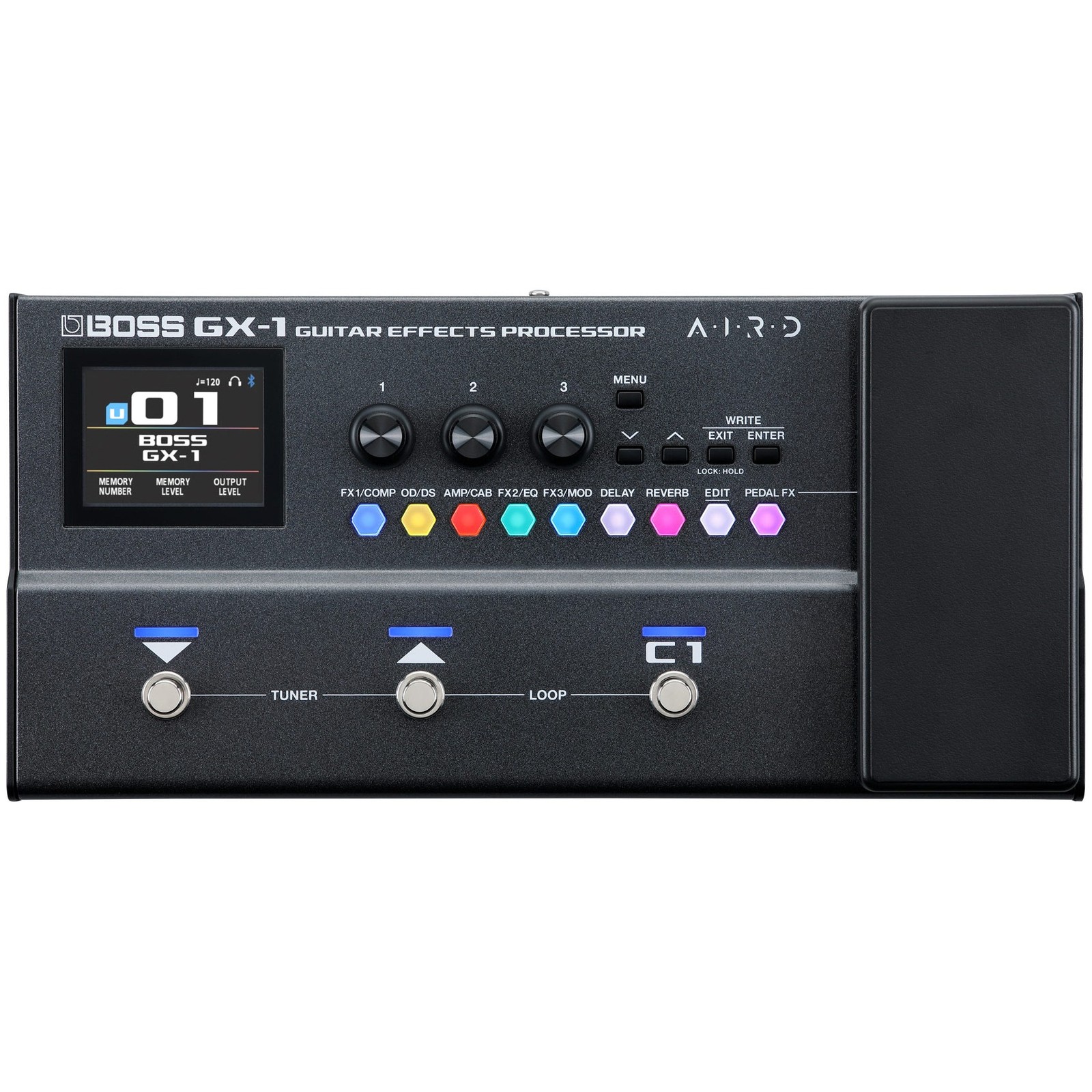 BOSS GX-1 Guitar Amp Modeler & Multi-Effects Processor Pedal, Bluetooth & USB-C