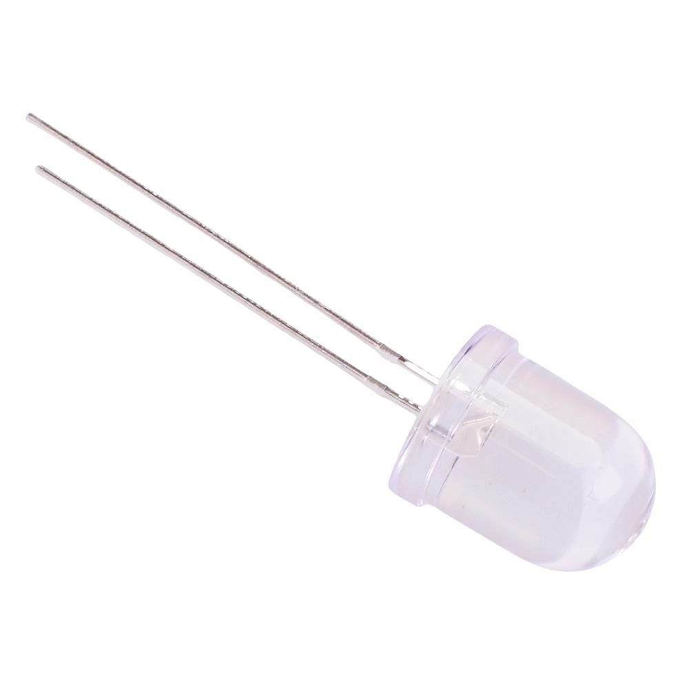50 x Red 10mm LED Water Clear 2200mcd 20°