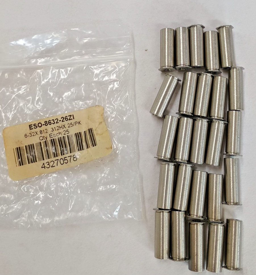 Circuit Board Standoff 6-32x.812  .312HX  25 PK