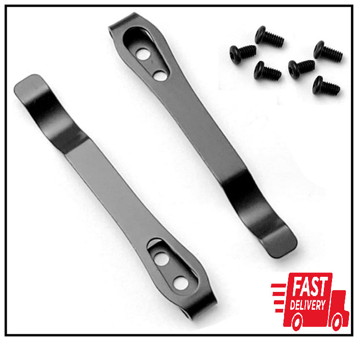 2 Pack Knife Pocket Clip Deep Carry Pocket Clip Replacement for EDC Knife Recess