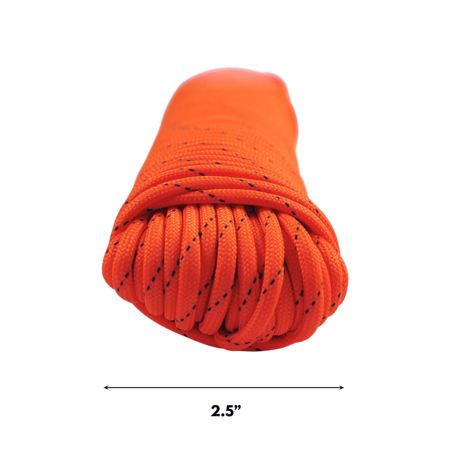 Survival Multi-Purpose Paracord Rope Reflective Tracer Orange - 100ft