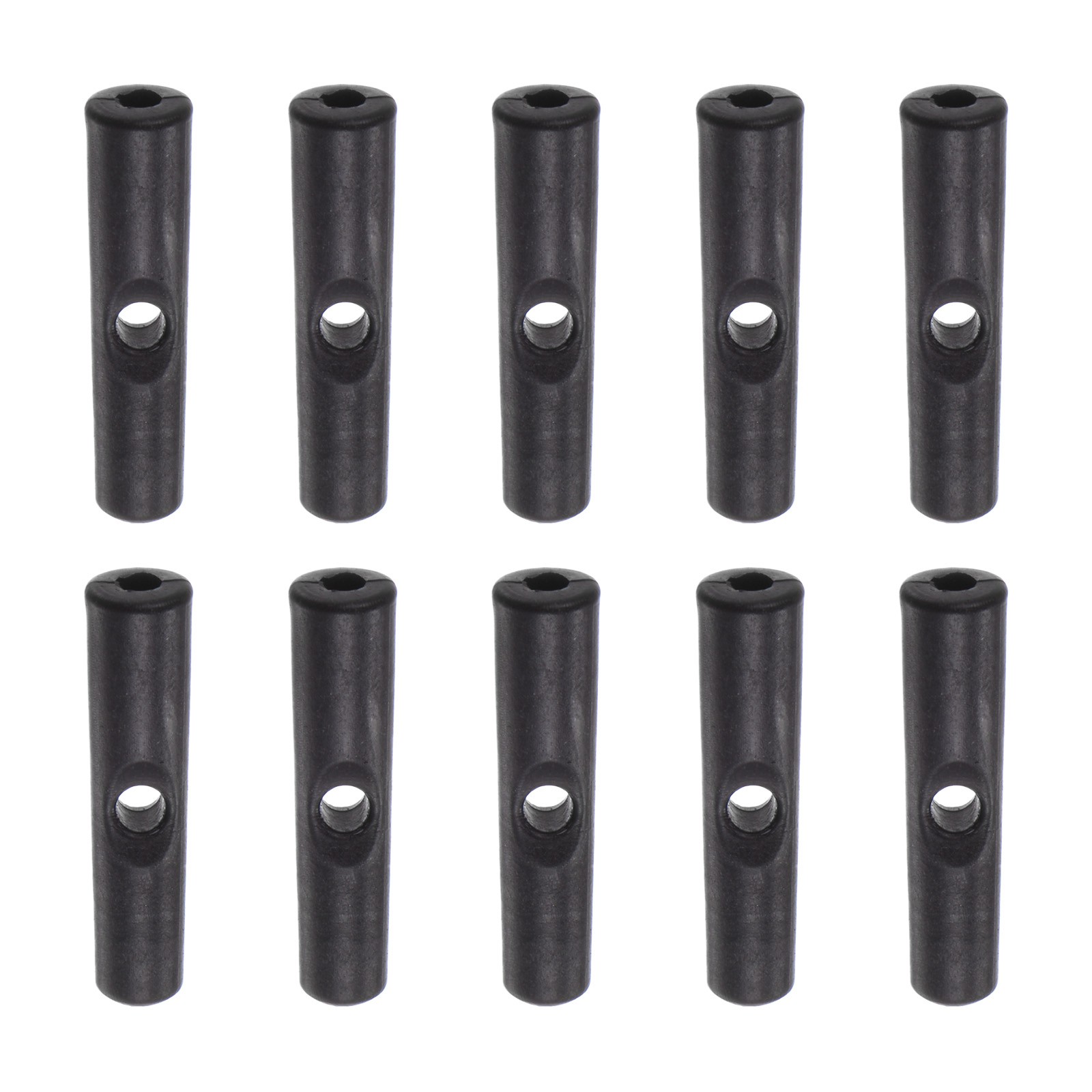 10pcs Umbrella Tail Beads PP 2mm Dia for Folding Umbrella Cover Black