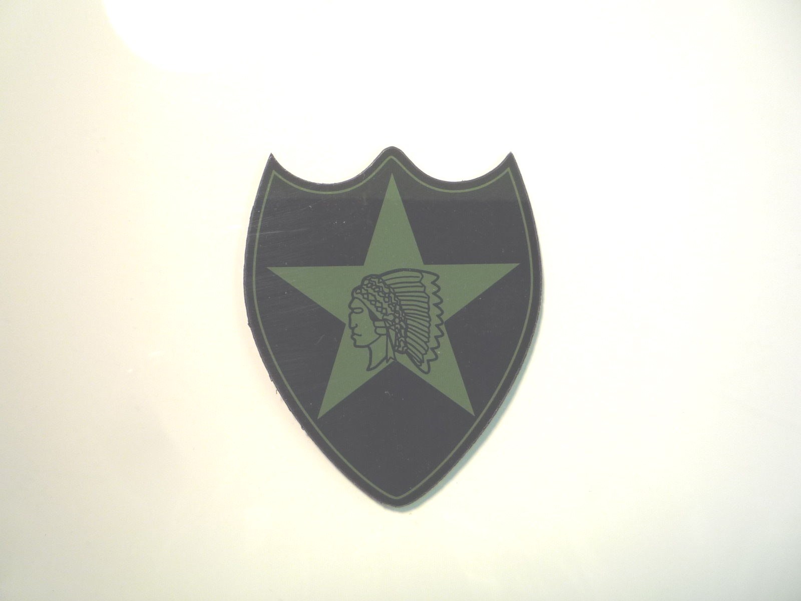 2ND INFANTRY PATCH ODG ON IR MB 1/2"X4 1/4"REJECT#277 W/VELCRO® BRAND FASTENER