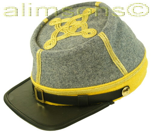 CIVIL WAR CONFEDERATE CSA CAVALRY MAJOR COLONEL KEPI FORAGE CAP - ALL SIZES!!!