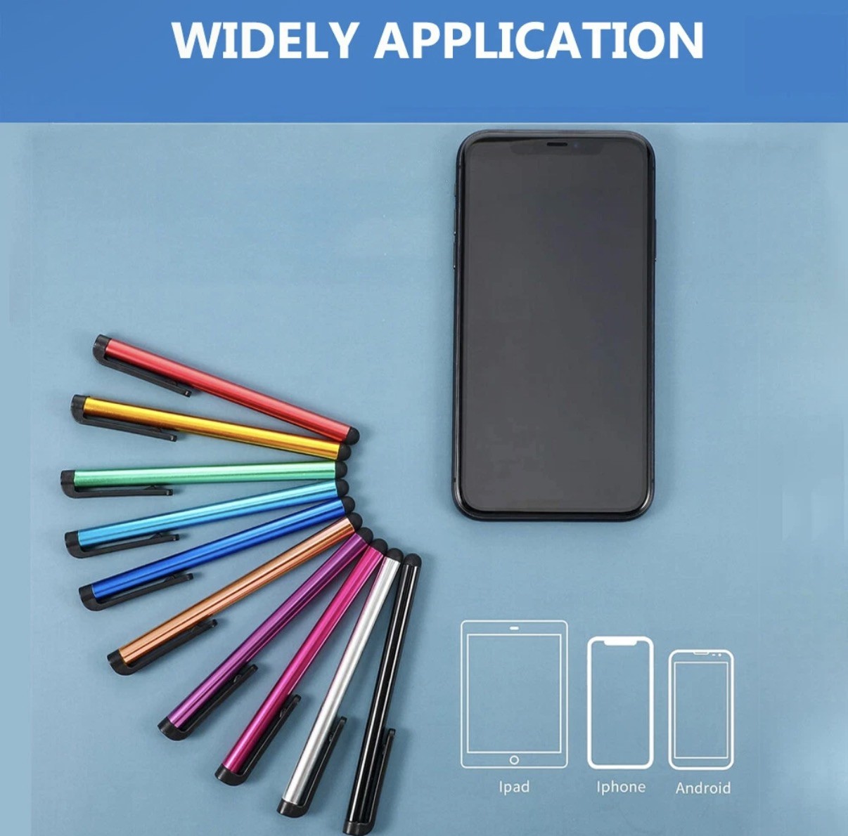 Stylus Pen [10 Pack] Universal Capacitive Touch Screen Pens for Tablets, iPad...