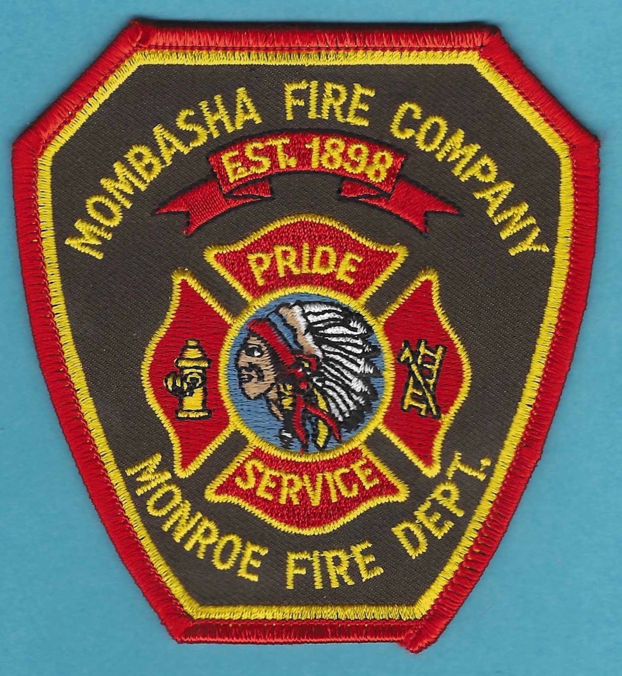 MONROE NEW YORK MOMBASHA FIRE RESCUE COMPANY PATCH