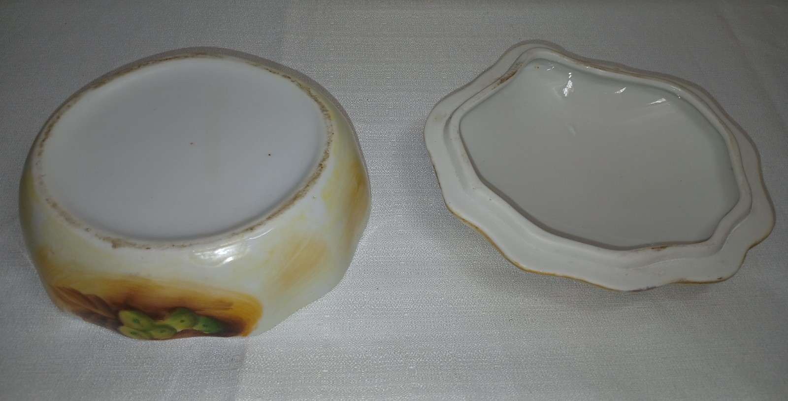 Ceramic Hand Painted Fruit Trinket Box