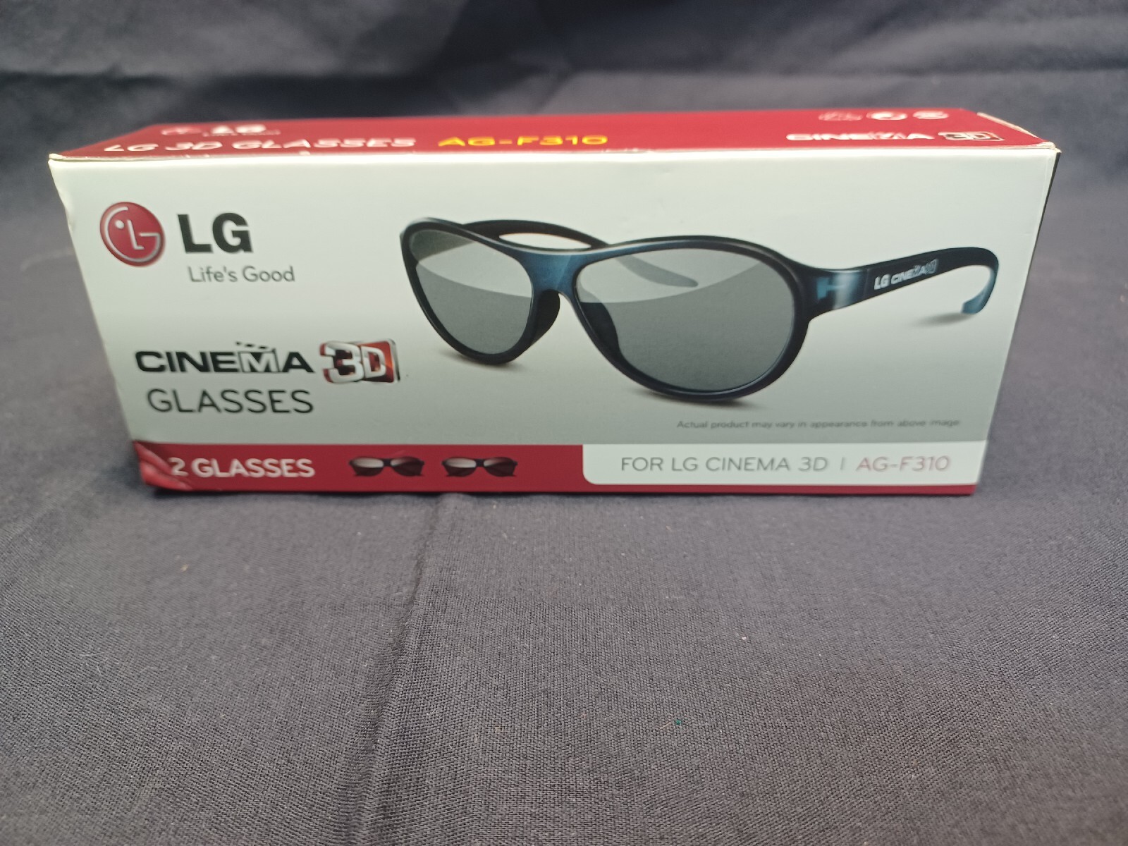 LG 3D Cinema Glasses AG-F310 2 Pairs- Brand New & Sealed
