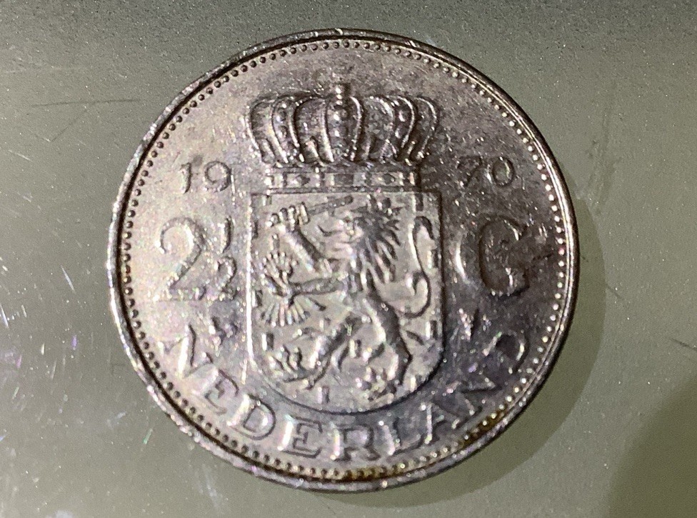 Netherlands 2 1/2 Gulden 1970 Circulated