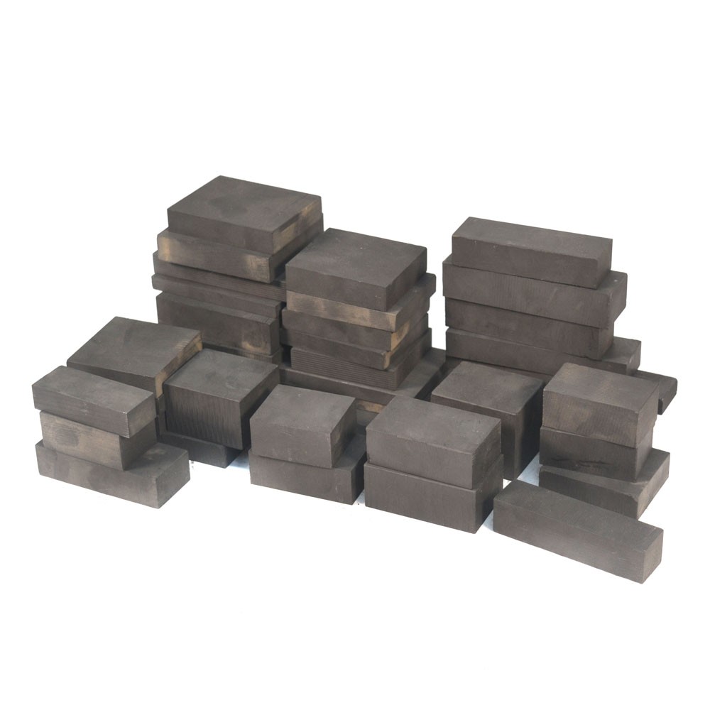 (Lot of 39) Poco Varying Sized Pieces 9.664lb Semiconductor Grade Graphite Blank