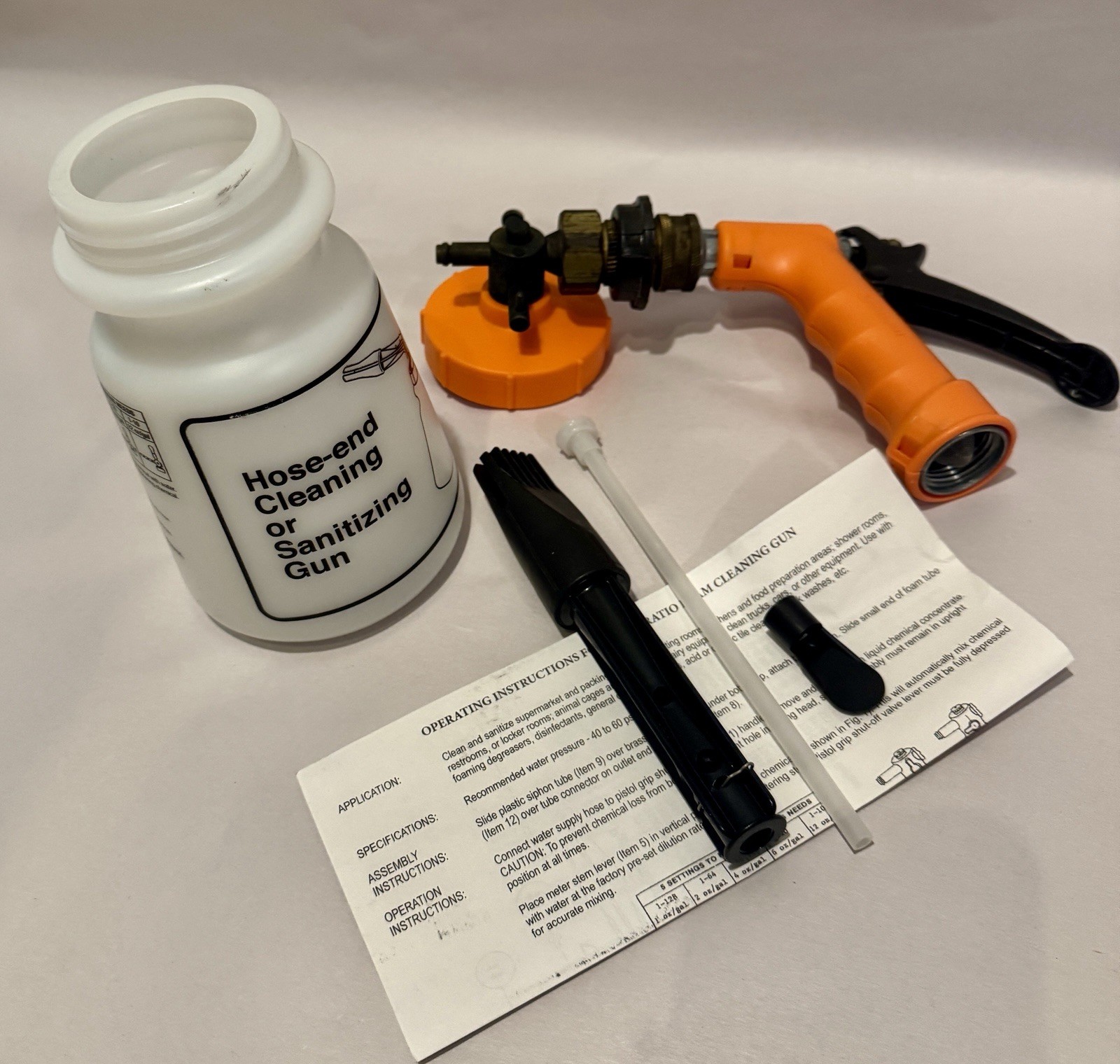 GILMORE 75QGFMR SPRAY GUN, 32oz fan spray attachment