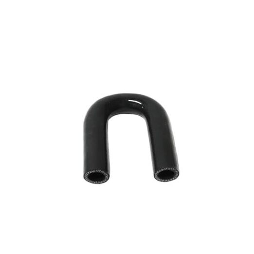 Automotive Silicone Tubing, ID 3/4"(19mm) 180 Degree U ID: 3/4"(19mm) Black