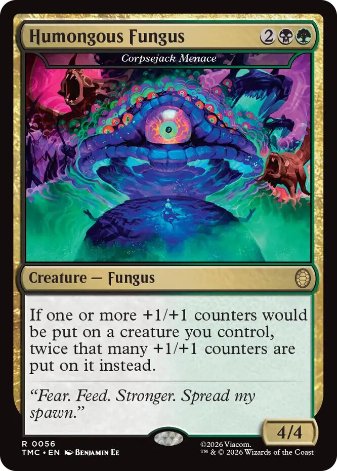 x1 Humongous Fungus - Corpsejack Menace R MTG Commander: Teenage Mutant Ninja Tu