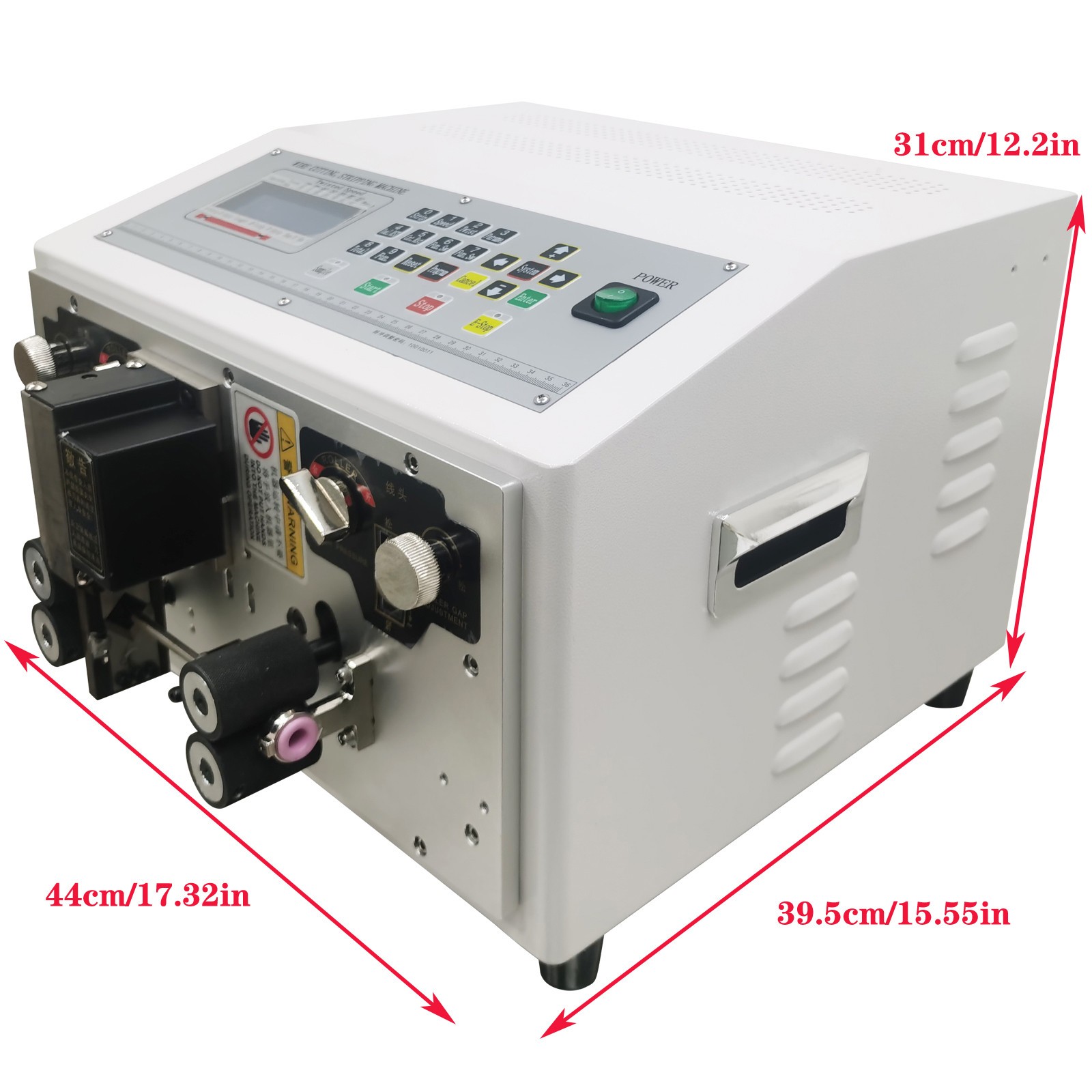 Fully Auto Computer Wire Stripping Cutting Machine AWG8-28 Stranded/Solid Wire