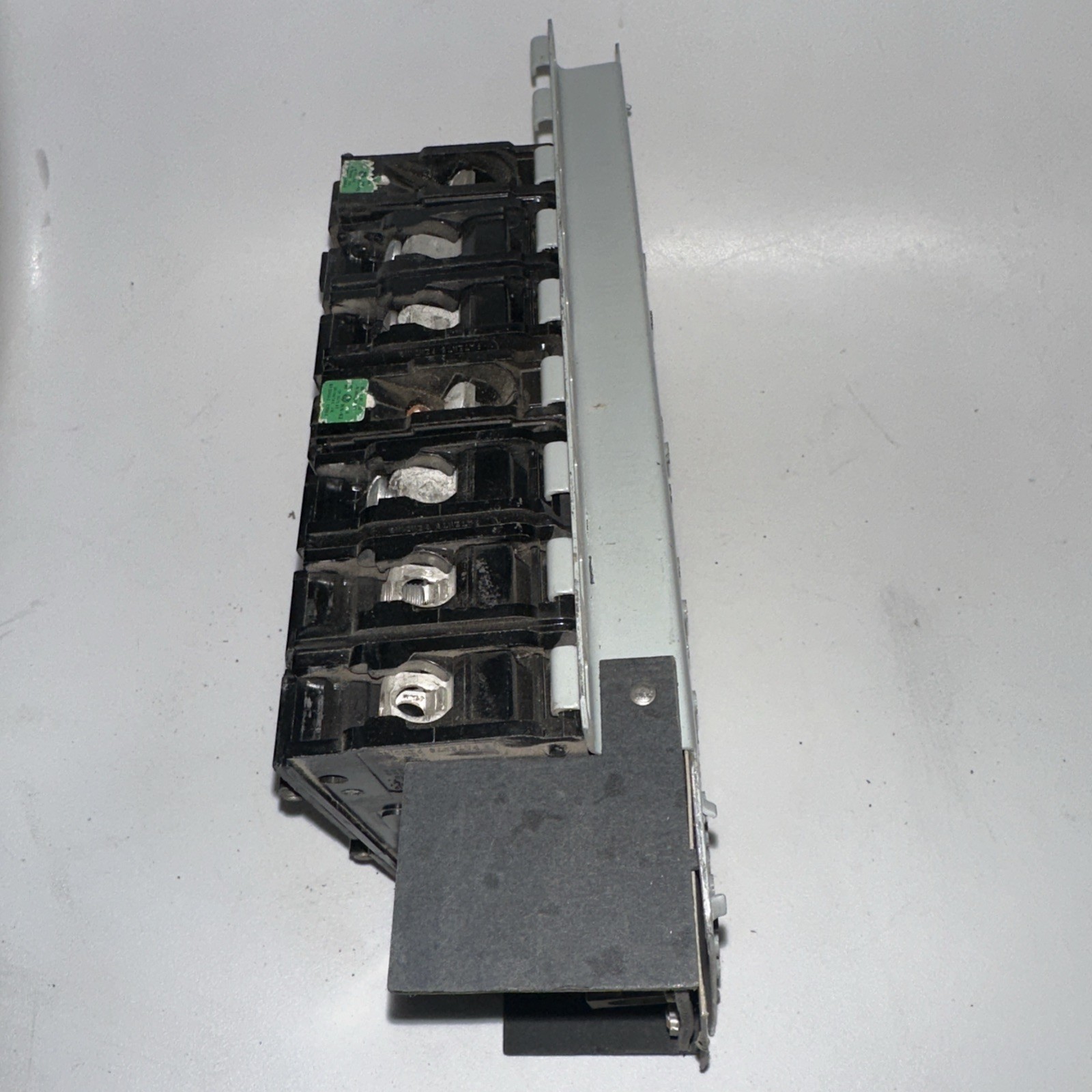 Electrical Load Center, service panel interior containing GE circuit breakers