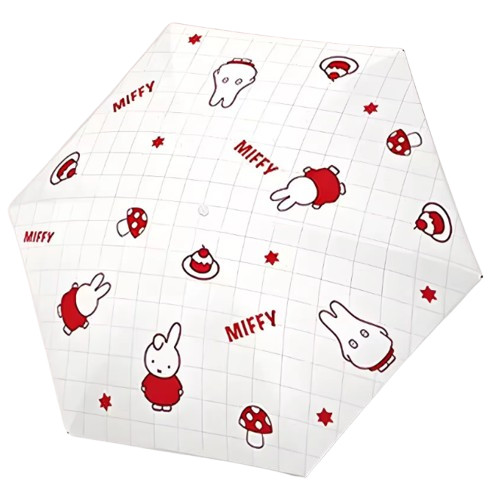 New Miffy Boris RED Folding Umbrella Sun Rain UV Water Repellent Long Mascot