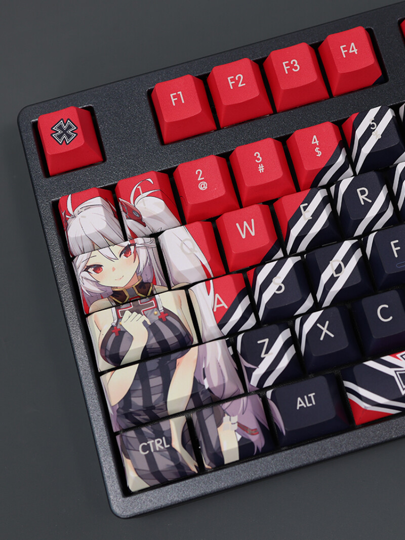 Azur Lane KMS Prinz Eugen Button PBT Sublimation Cherry MX 108 Keys Keycap