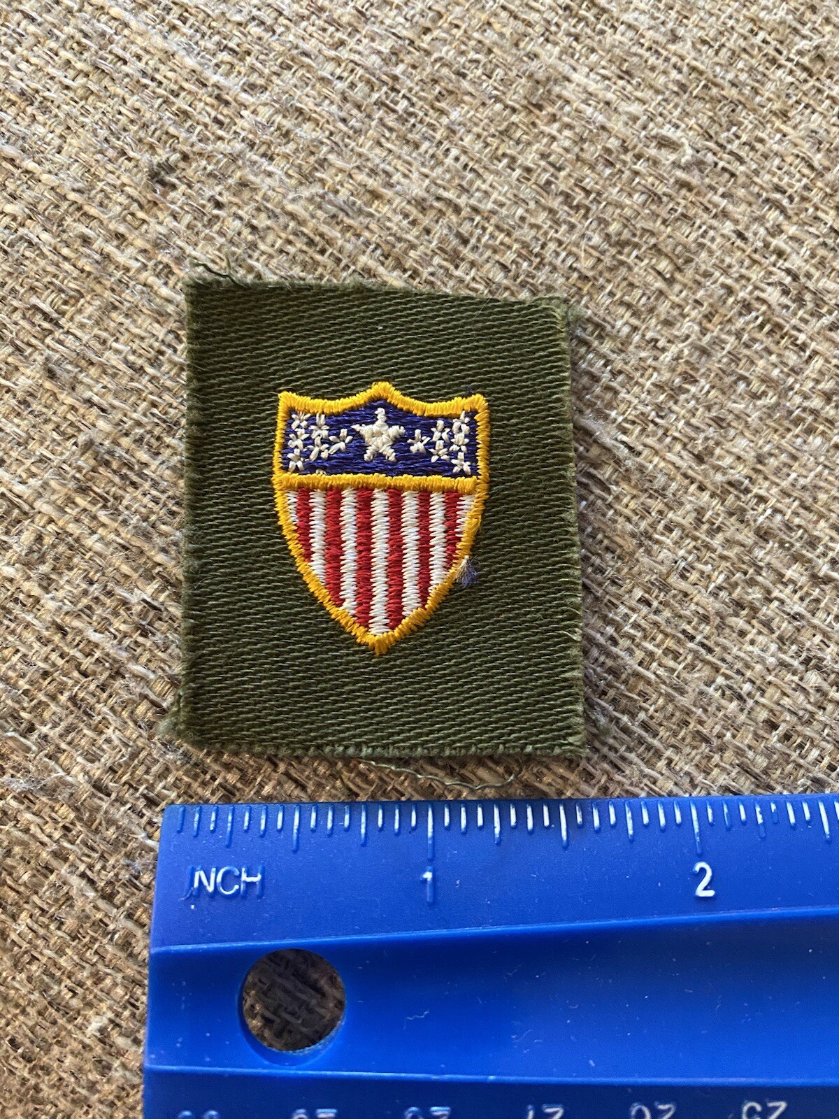 US Army Adjutant General Officer Collar Subdued Patch Vietnam Era INV8106