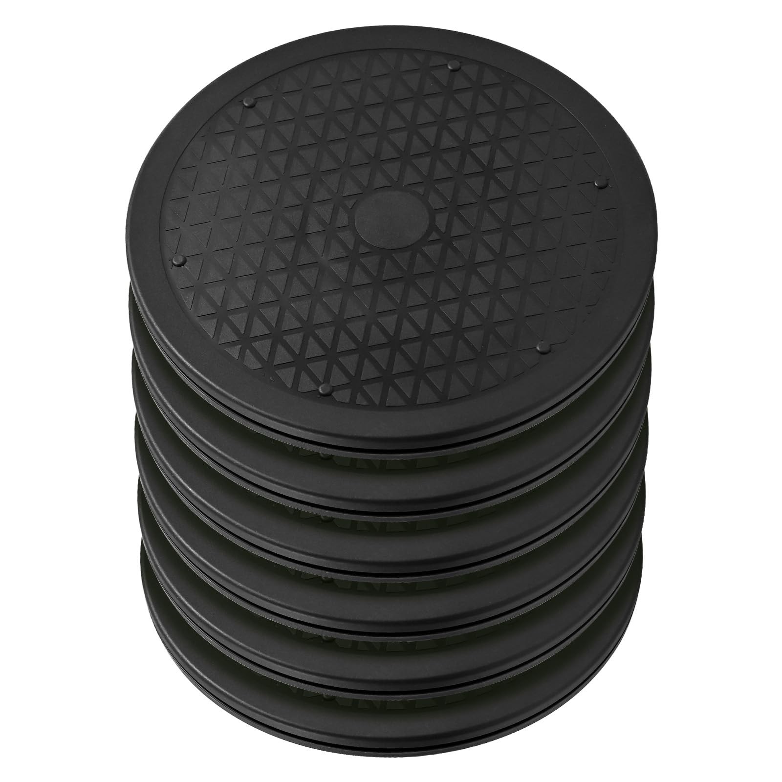 Lazy Susan Turntable 6 Pack 12 Inch Black, Plastic Turntable Organizer, Lazy ...
