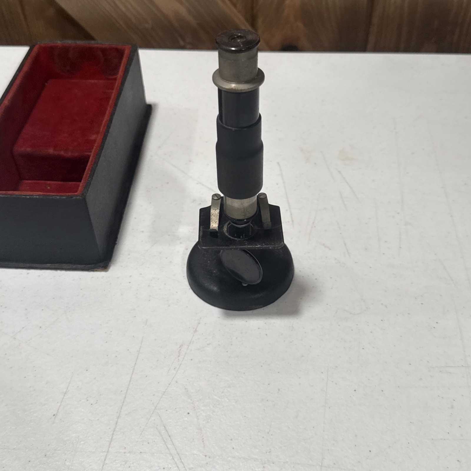Antique Collectable WOLLENSAK MICROSCOPE 250 POWER Original Box