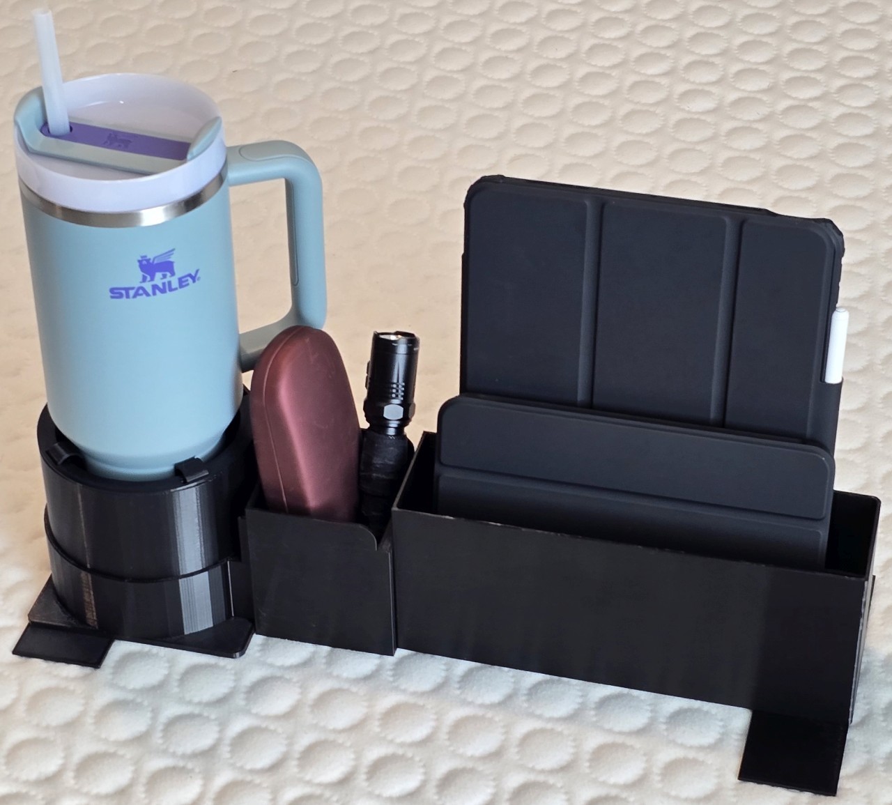 Airplane Center Console Custom Organizer Cup Holder - Modular - 3D Printed PETG