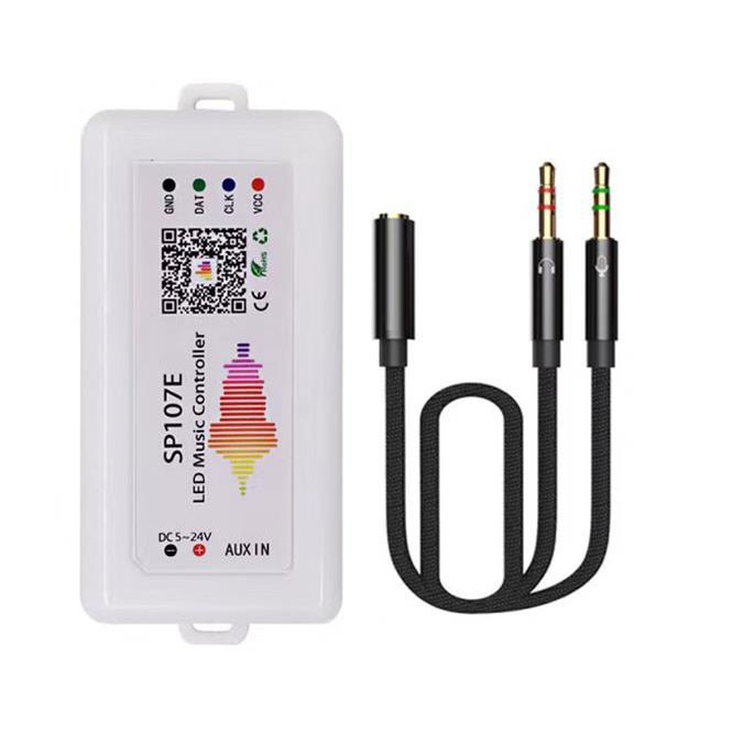 SP107E Bluetooth LED music Controller for LED Strip WS2811 WS2812B WS2801 SK6812