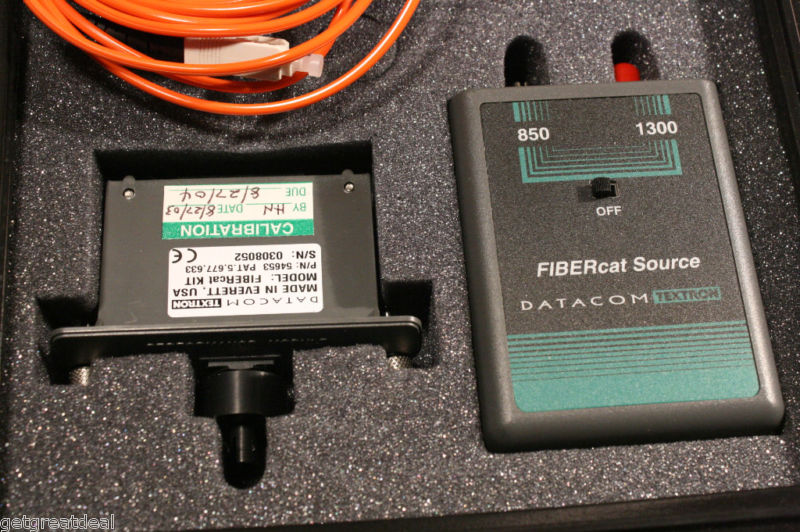 Datacom Textron FIBERcat Optical Loss Measurement Set