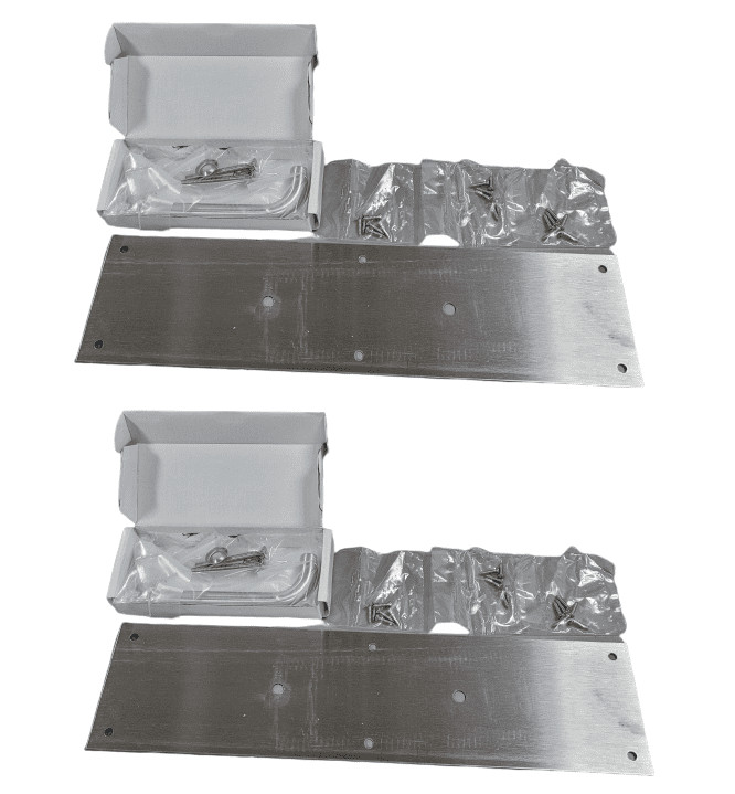2-PACK US Lock US24R711132D 2400 Series Pull Plate 4" X 16" in Stainless Steel