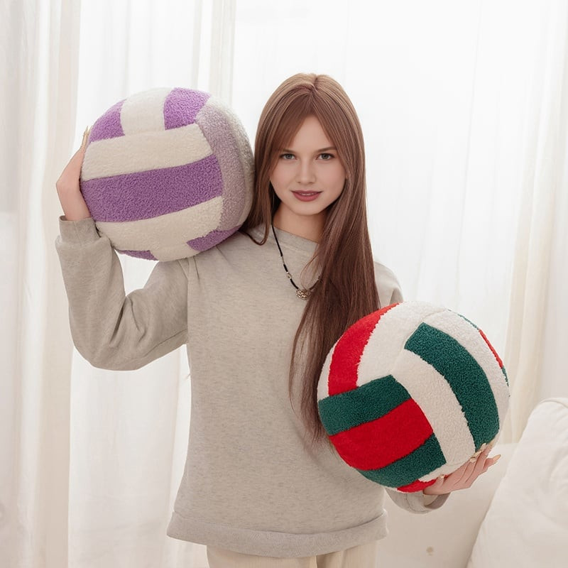 Volleyball Sports Pillow Fluffy Soft Throw Pillow Toy Durable Sport Basketball