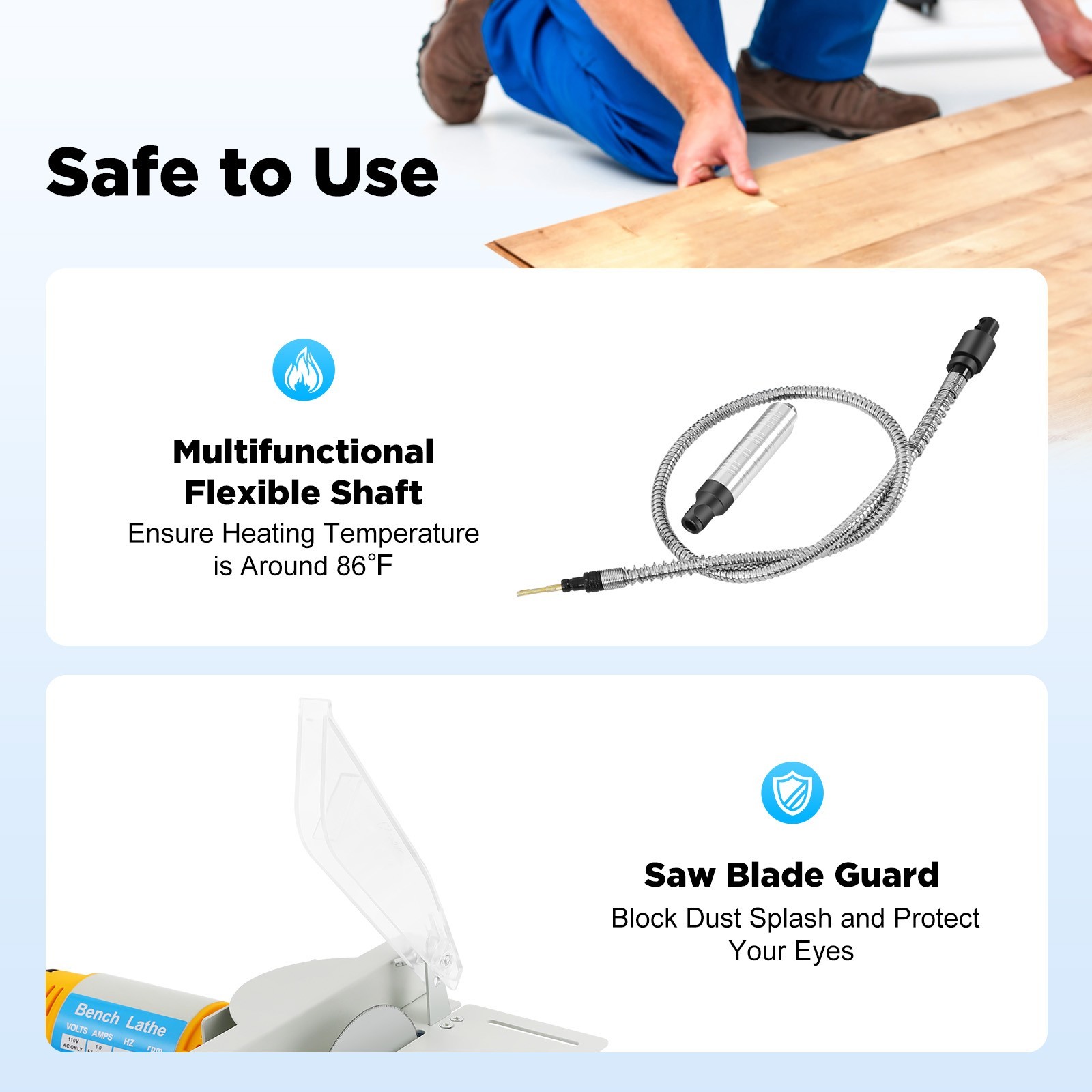 Mini Table Saw, 110V Multifunctional Electric Grinding Machine With Table Saw