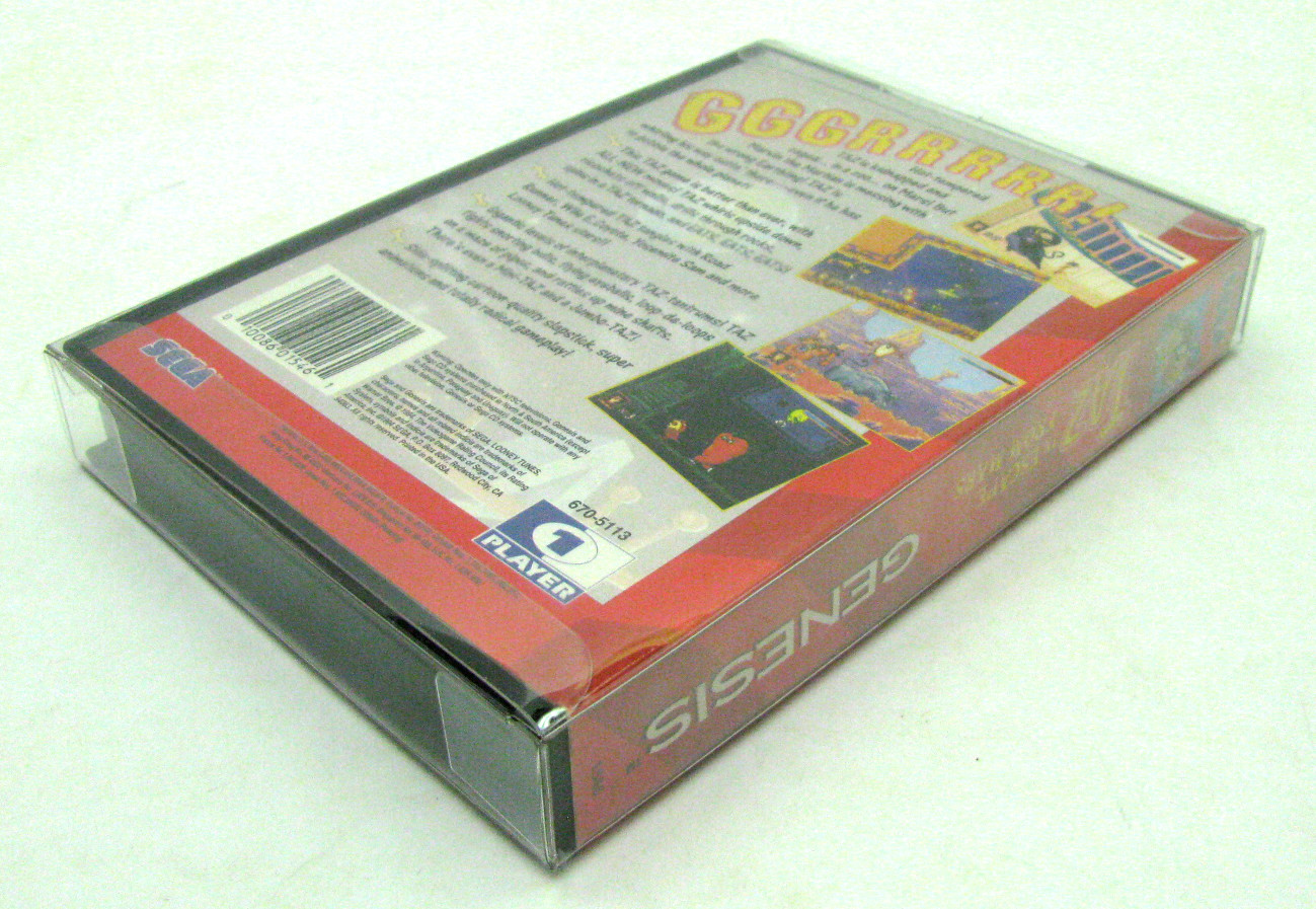 10x Clear Plastic Protective Box Protector Sleeve Case For Sega Genesis Cib Game