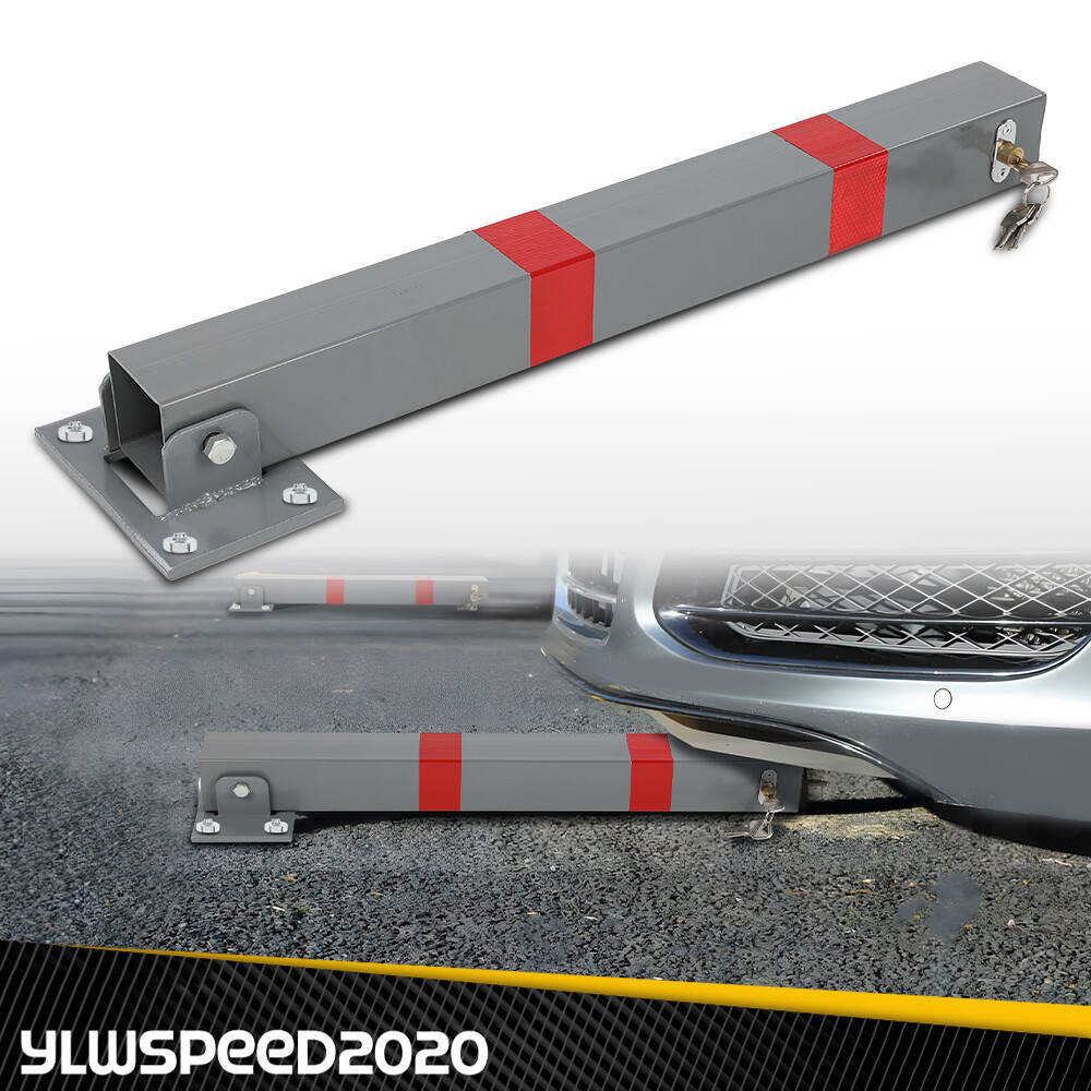 Parking Bollard Pole Barrier With lock Car Parking Protection Posts Home Garage